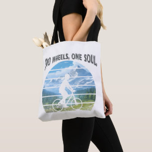 Bolsa Tote Duas rodas, uma alma. Esportes ciclistas