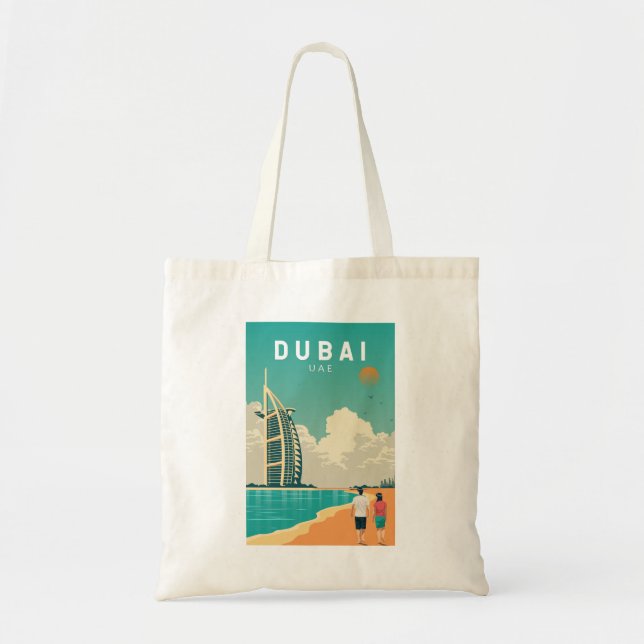 Bolsa Tote Dubai Emirados Árabes Unidos - Arte Viagem (Frente)