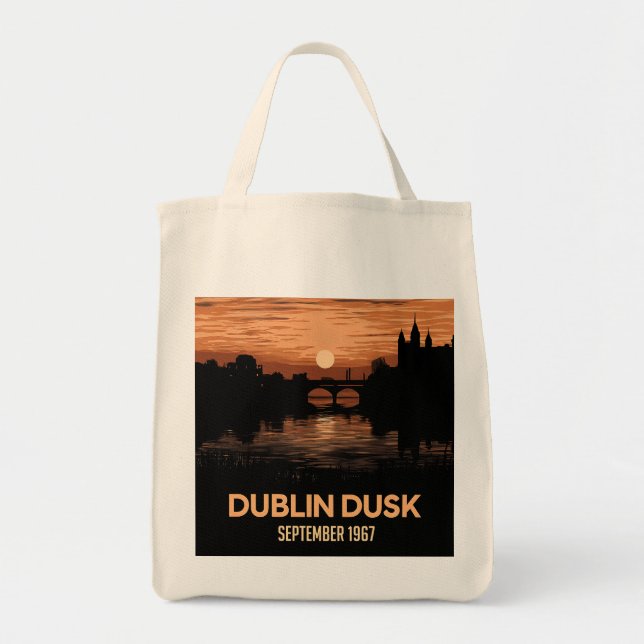 Bolsa Tote Dublin Dusk: Cenas de Crepúsculo cativantes (Frente)