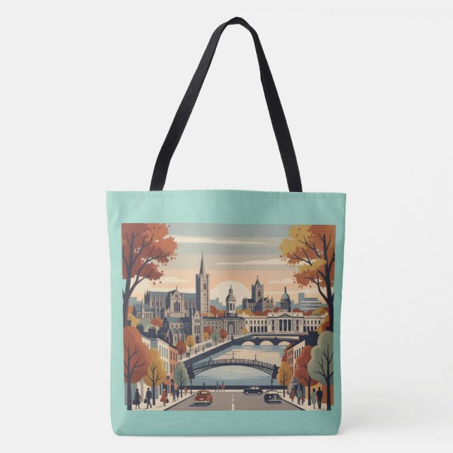 Bolsa Tote Dublin no Outono (Frente)
