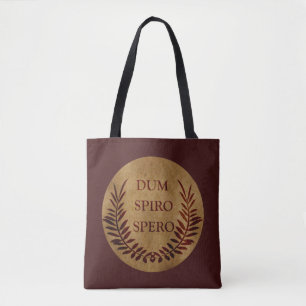 Bolsa Tote dum espiro spero, frase latina