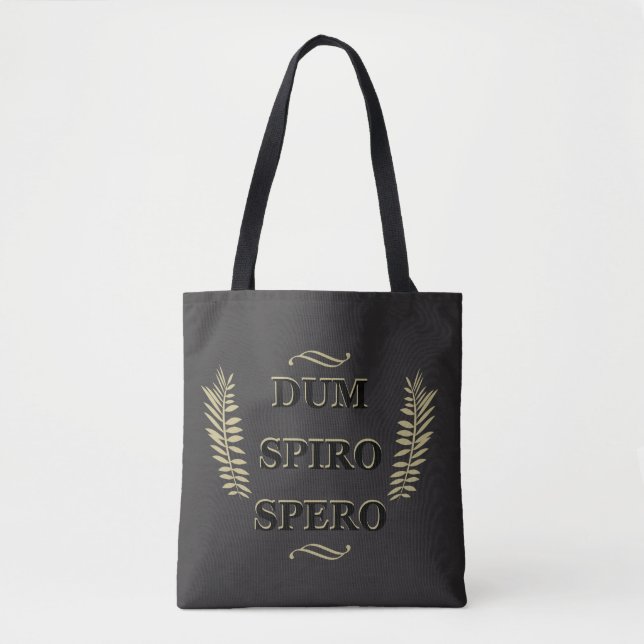 Bolsa Tote Dum spiro spero (Frente)