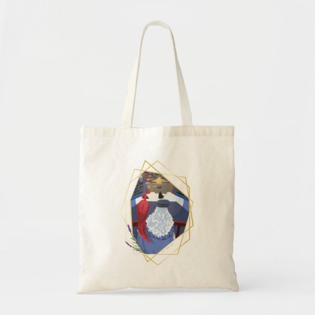 Bolsa Tote Dumbledore & Fawkes em Balcony (Frente)