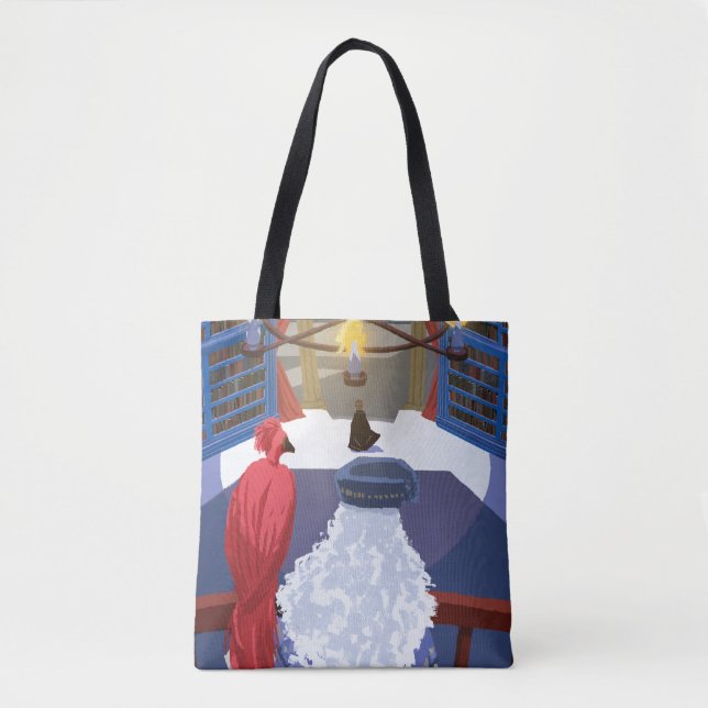 Bolsa Tote Dumbledore & Fawkes em Balcony (Frente)