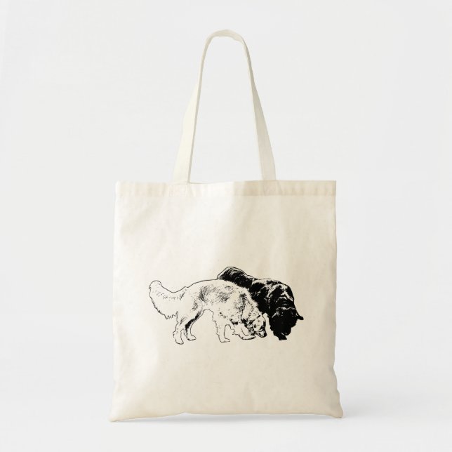 Bolsa Tote Duplo Traço na Noite (Frente)