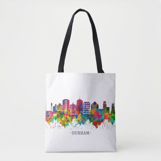 Bolsa Tote Durham North Carolina Skyline (Frente)