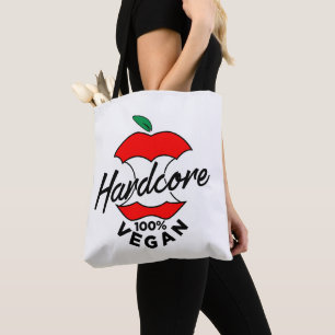Bolsa Tote Duro Core Vegan, Apple Core Vegan, Hardcore Vegan