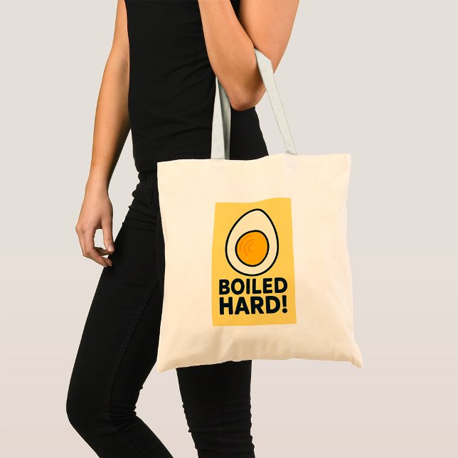 Bolsa Tote DURO FERIDO! Duro Engraçado Humor de Ovo Enrolado (Criador carregado)