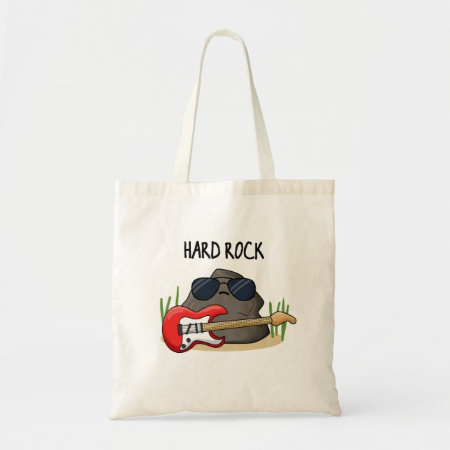 Bolsa Tote Duro Rock Funny Music Pun (Frente)