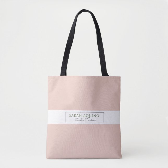 Bolsa Tote Dusty Coral Doula Promocional (Frente)