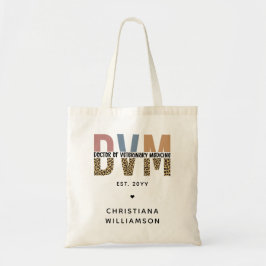 Bolsa Tote DVM Personalizada Doutorado em Medicina Veterinári