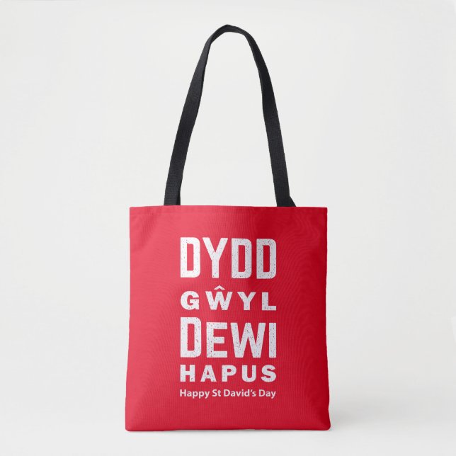 Bolsa Tote Dydd Gil Dewi Hapus Feliz Rua Dia 4 (Frente)