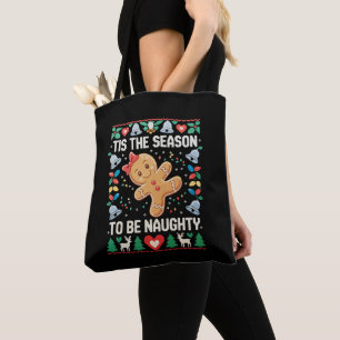 Bolsa Tote É a Época de ser Malvado Natal Feio