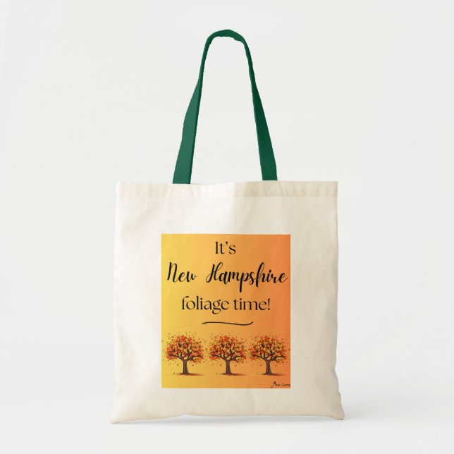 Bolsa Tote É a época foliar de New Hampshire Tote Bag (Frente)