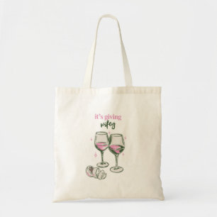 Bolsa Tote É a Esposa Design Fofo de Bebida Feminina