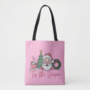 Bolsa Tote É a Temporada do Natal Café de Inverno Bonito Papa