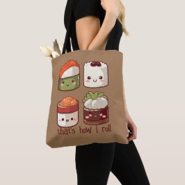 Bolsa Tote É assim que eu faço "Cute Kawaii Sushi"