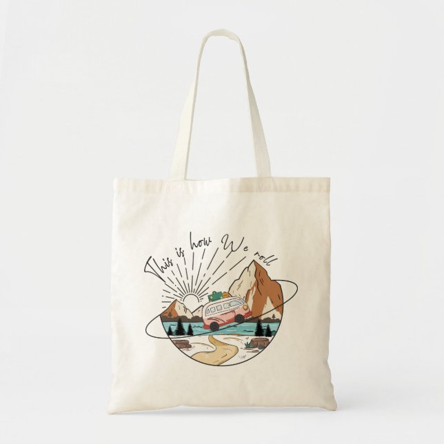 Bolsa Tote É Assim Que Vamos Acampar (Frente)