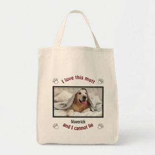 Bolsa Tote É BOM EU ADORAR ESTE MUITO Pão de Cães Persona