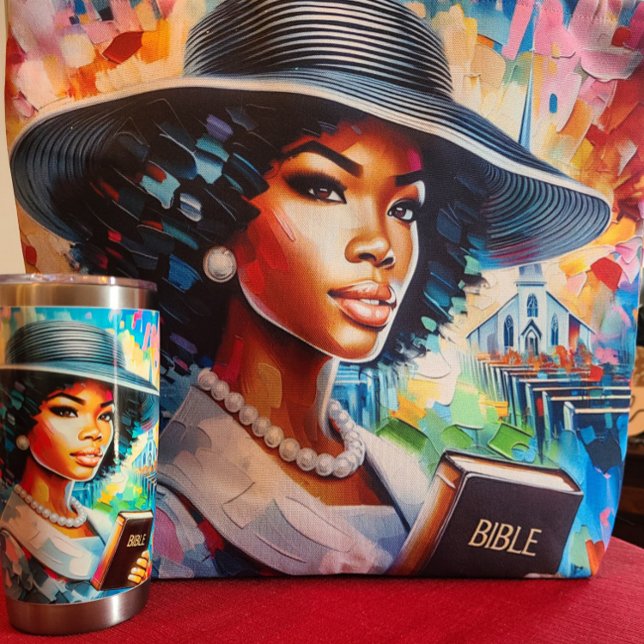 Bolsa Tote É Domingo e Pronto para a Igreja (Criador carregado)