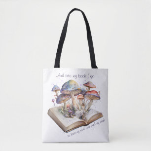 Bolsa Tote E entro no meu livro para perder a mente e encontr