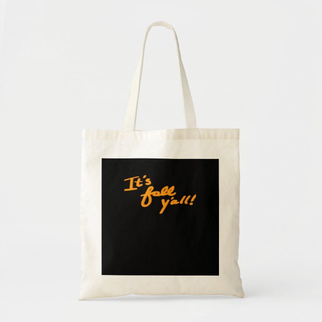 Bolsa Tote É Estilo estético simples "Y'all" (Frente)