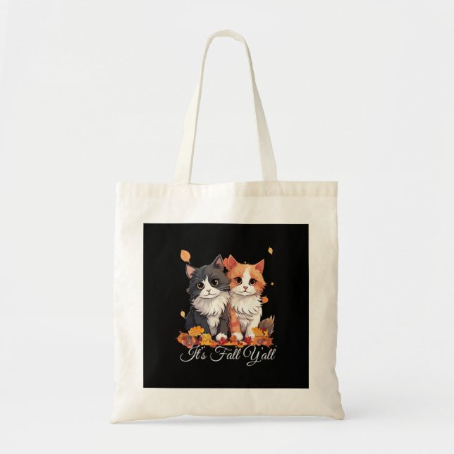 Bolsa Tote É Fall Y'all Cute Kittens (Frente)