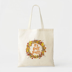 Bolsa Tote É Fall Y'all Orange Autumn Leaves
