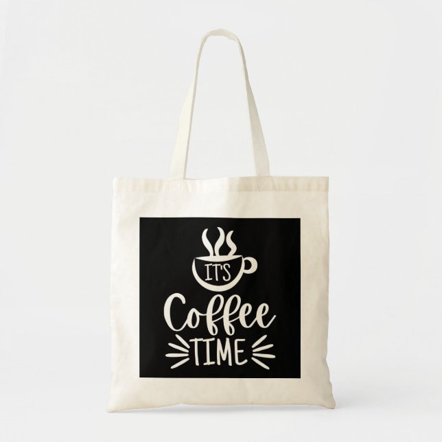 Bolsa Tote É hora do café (Frente)