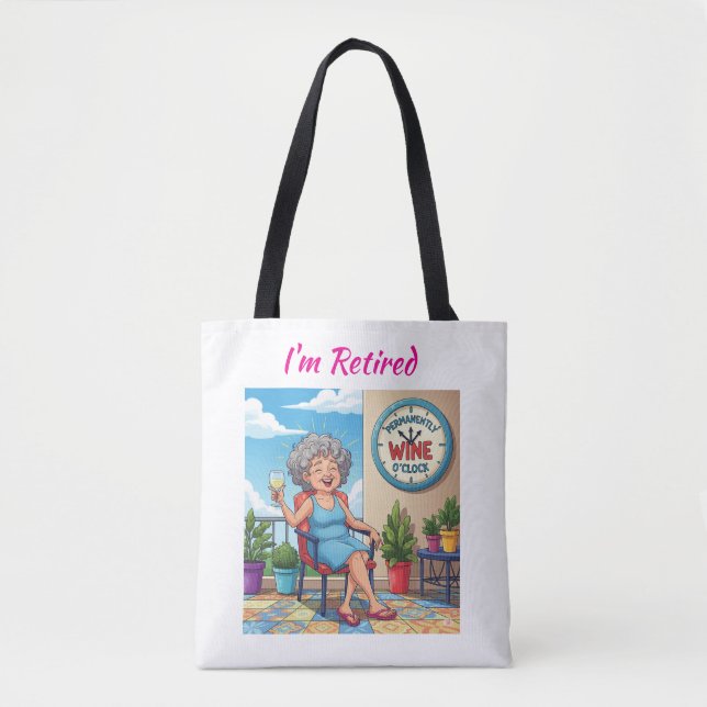 Bolsa Tote É Hora do Vinho (Frente)