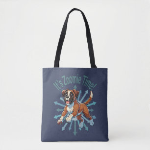 Bolsa Tote É hora do Zoomie Boxer