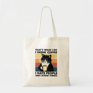 Bolsa Tote É isso que eu bebo café que odeio Pessoas