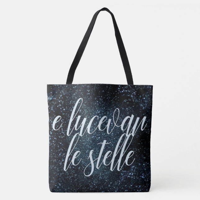 Bolsa Tote E lucevan le stelle as estrelas brilhavam Tosca (Frente)