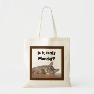 Bolsa Tote É Mesmo Segunda? Meme Gato Abissino Engraçado
