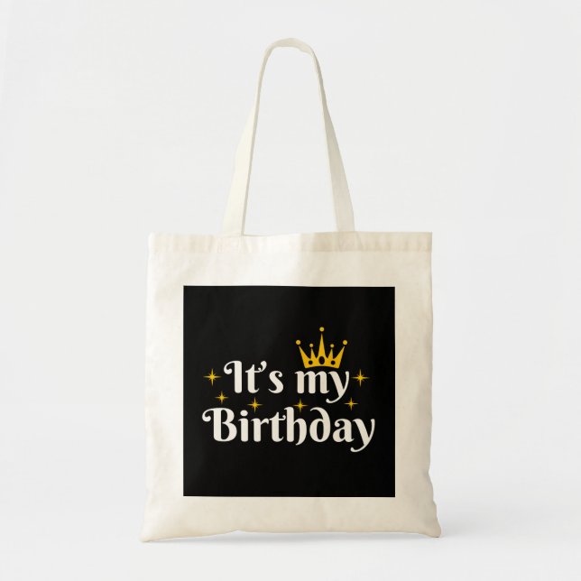 Bolsa Tote É Meu Aniversário (Frente)