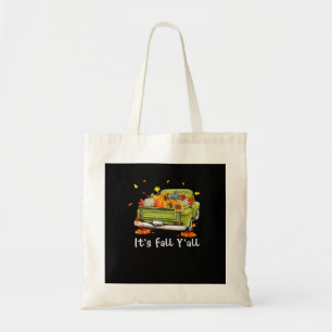 Bolsa Tote É o outono, "Pumpkin Autumn Hello Fall Vintage"