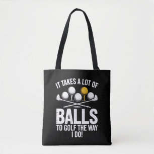 Bolsa Tote É preciso muita coragem para jogar golfe Golfe eng