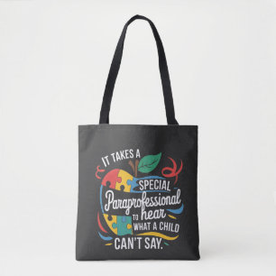 Bolsa Tote É preciso um Paraprofissional para ouvir que crian