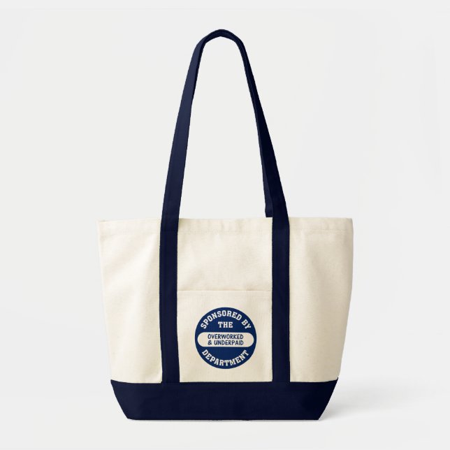 Bolsa Tote É tempo os aumentos obtidos overworked & mal pagos (Frente)