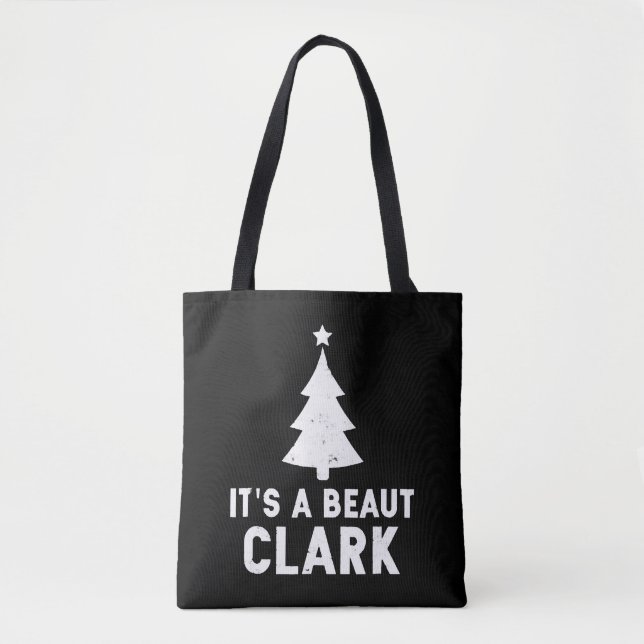 Bolsa Tote É um belo feriado de Natal Clark (Frente)