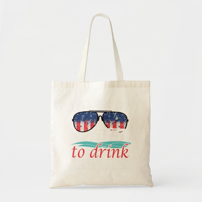 Bolsa Tote É Um Bom Dia Beber Em Um Barco Que A Vida É (Frente)