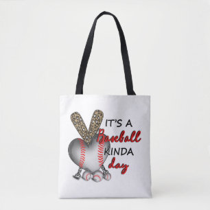 Bolsa Tote É um dia de beisebol, mãe de beisebol