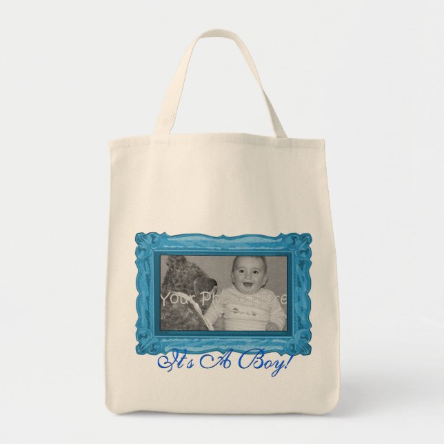 Bolsa Tote É um menino! Sacola (Frente)