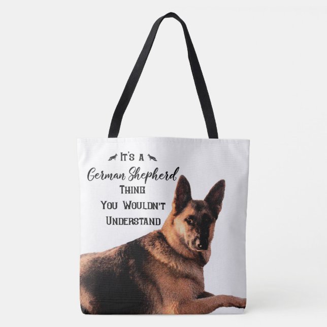 Bolsa Tote É uma coisa do german shepherd (Frente)