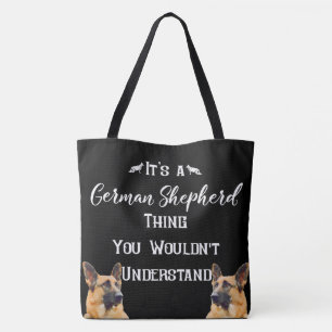 Bolsa Tote É uma coisa do german shepherd