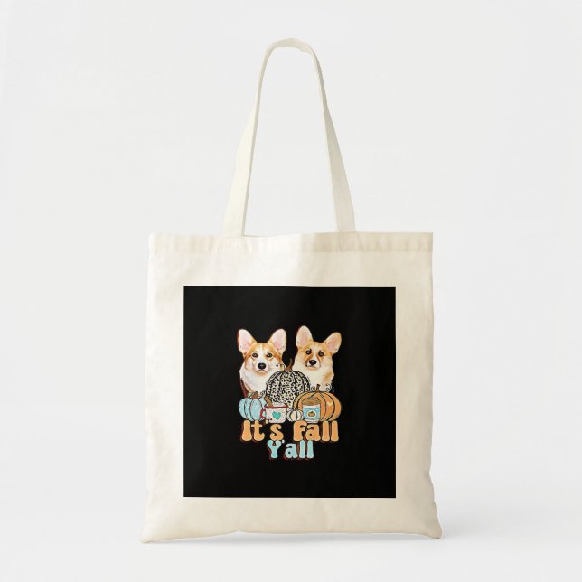 Bolsa Tote É uma estética exclusiva de "Corgis" (Frente)