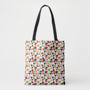 Bolsa Tote É uma festa fractal! Esta vintagem de cor vibrante