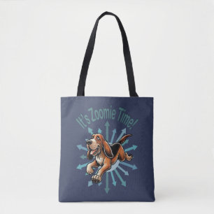 Bolsa Tote É Zoomie Time Hound Dog