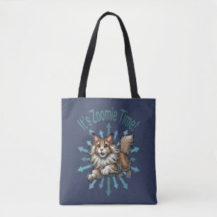 Bolsa Tote É Zoomie Time Maine Coon Cat