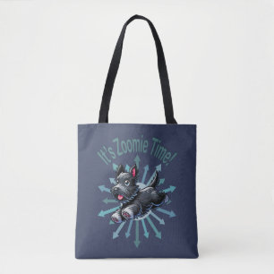 Bolsa Tote É Zoomie Time Scottish Terrier